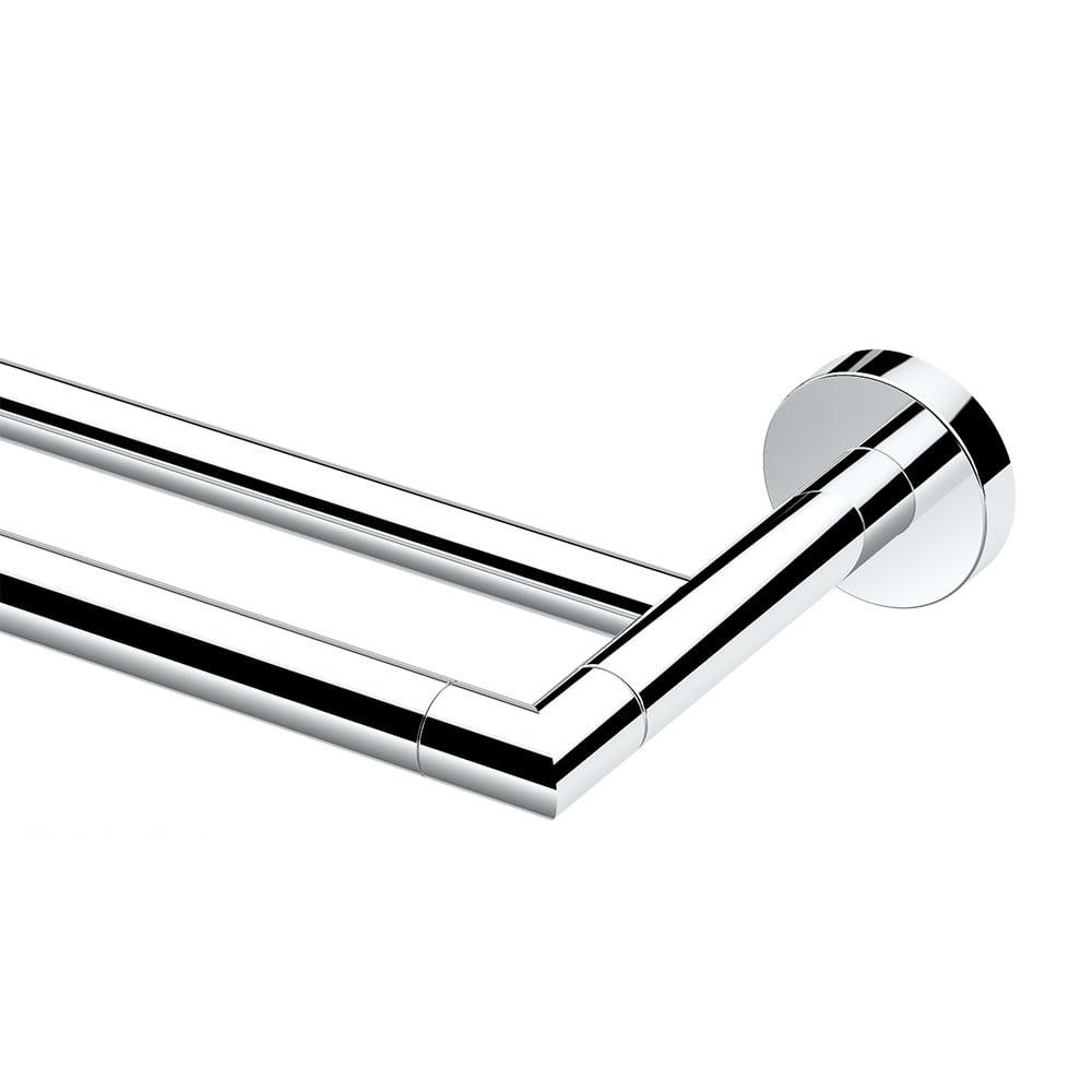 Glam Double 24" Wall Mounted Double Towel Bar | Towel Rack with 2 Bars