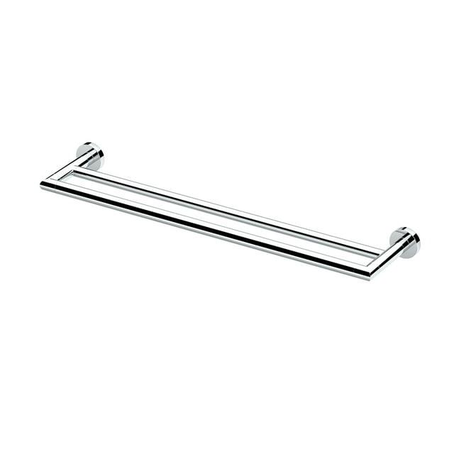 Glam Double 24" Wall Mounted Double Towel Bar | Towel Rack with 2 Bars