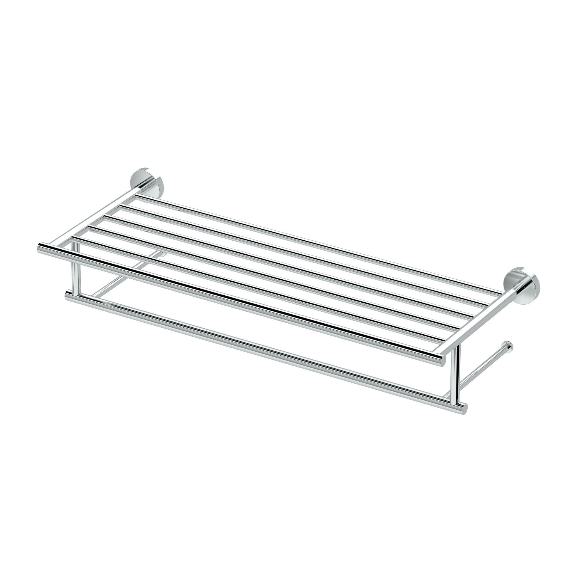 Wall Mount 25.75" W Towel Rack with Towel Bar