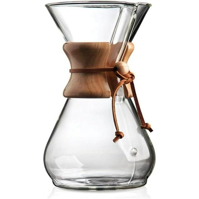Chemex ® 8-Cup Glass Pour-Over Coffee Maker with Natural Wood Collar