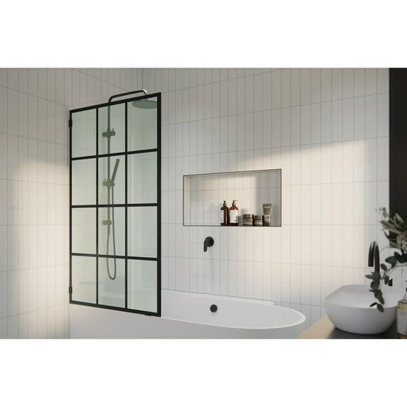 Esprit 34 in. x 58.25 in. French Monture Single Fixed Bath Panel