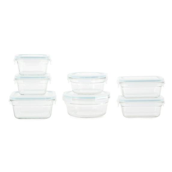 Glasslock Glasslock Oven and Microwave Safe Glass Food Storage Containers 14 Piece Set