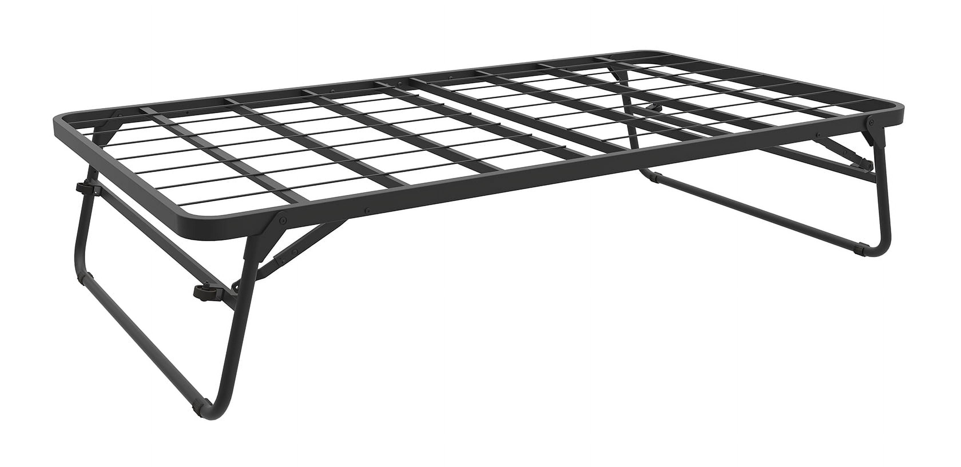 Black Metal Twin Daybed with Trundle