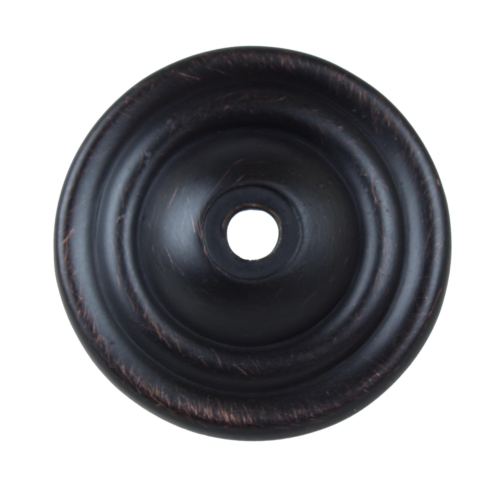 Oil Rubbed Bronze Traditional Round Cabinet Backplate