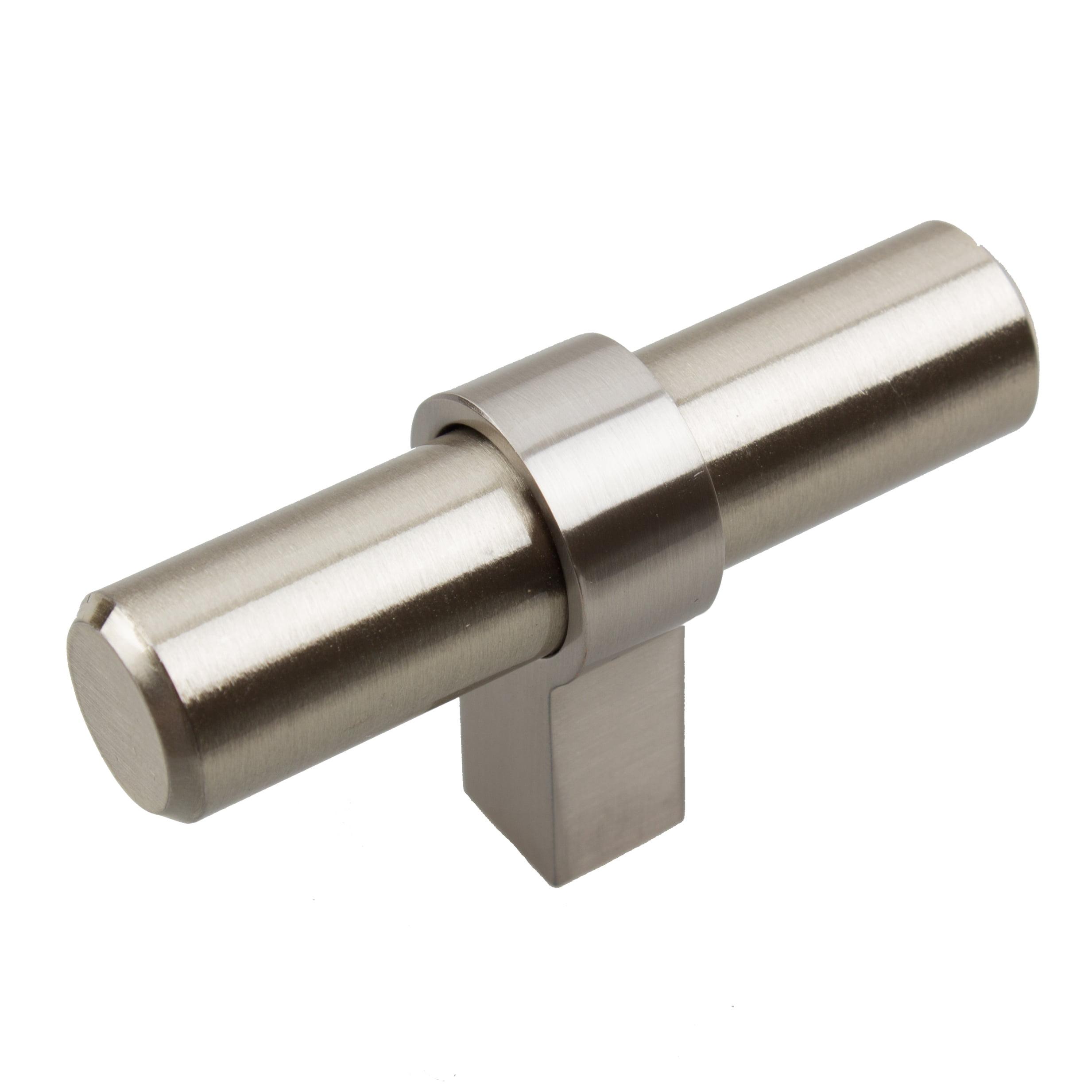 Stainless Steel 2.25" Euro-Style T-Bar Cabinet Knob