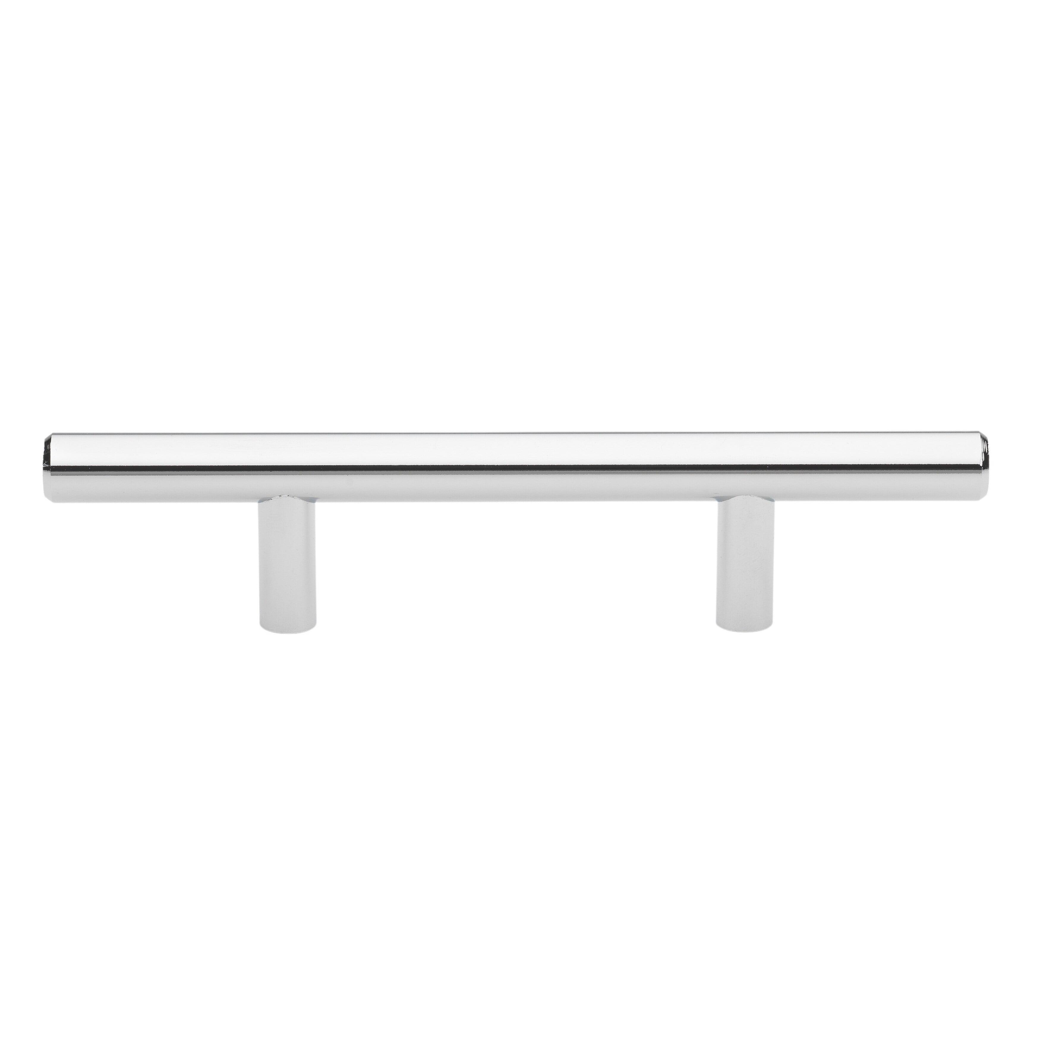 GlideRite 3 in. Center Modern Cabinet Bar Pulls, Polished Chrome, Pack of 5