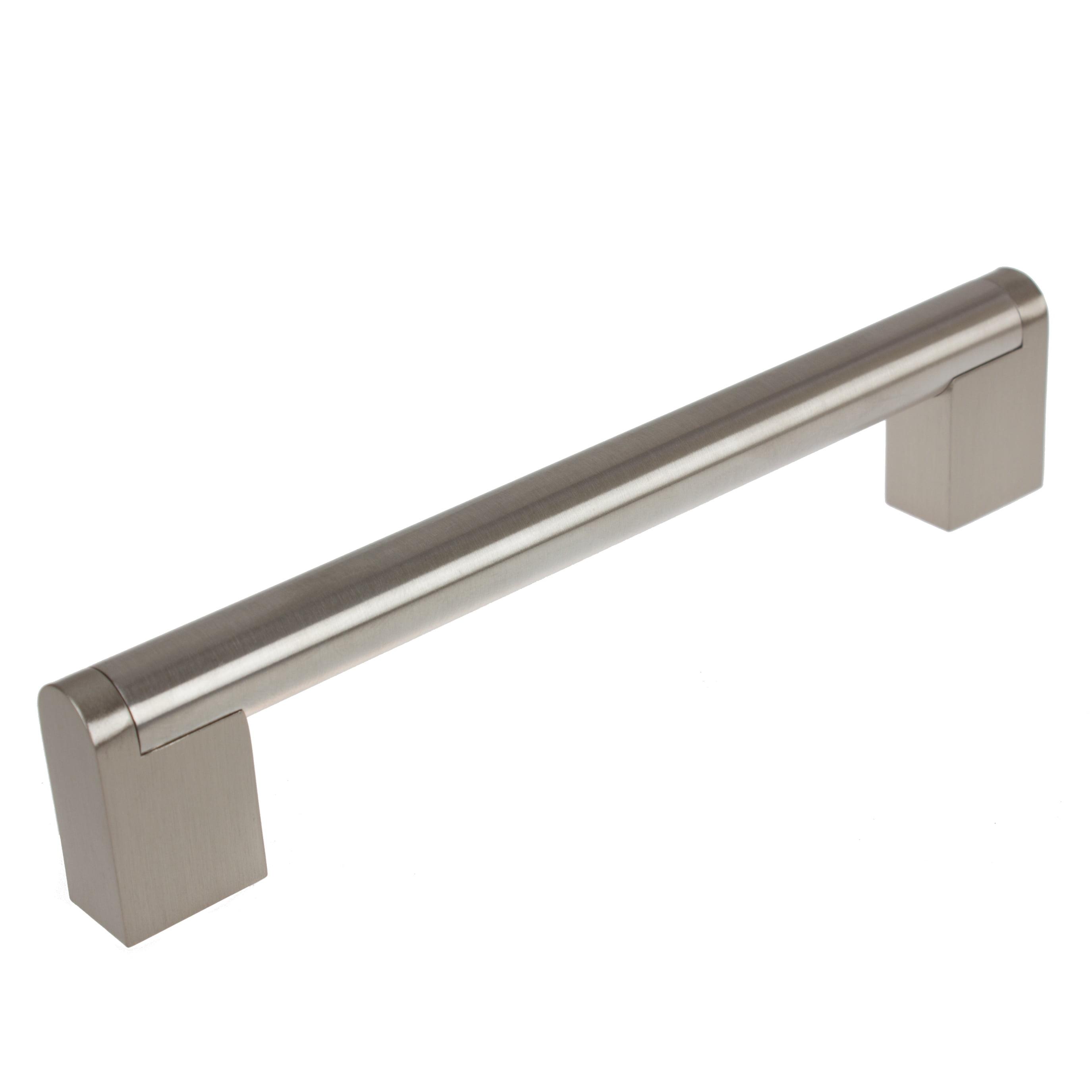 Satin Nickel 6-Inch Modern Steel Cabinet Bar Pull