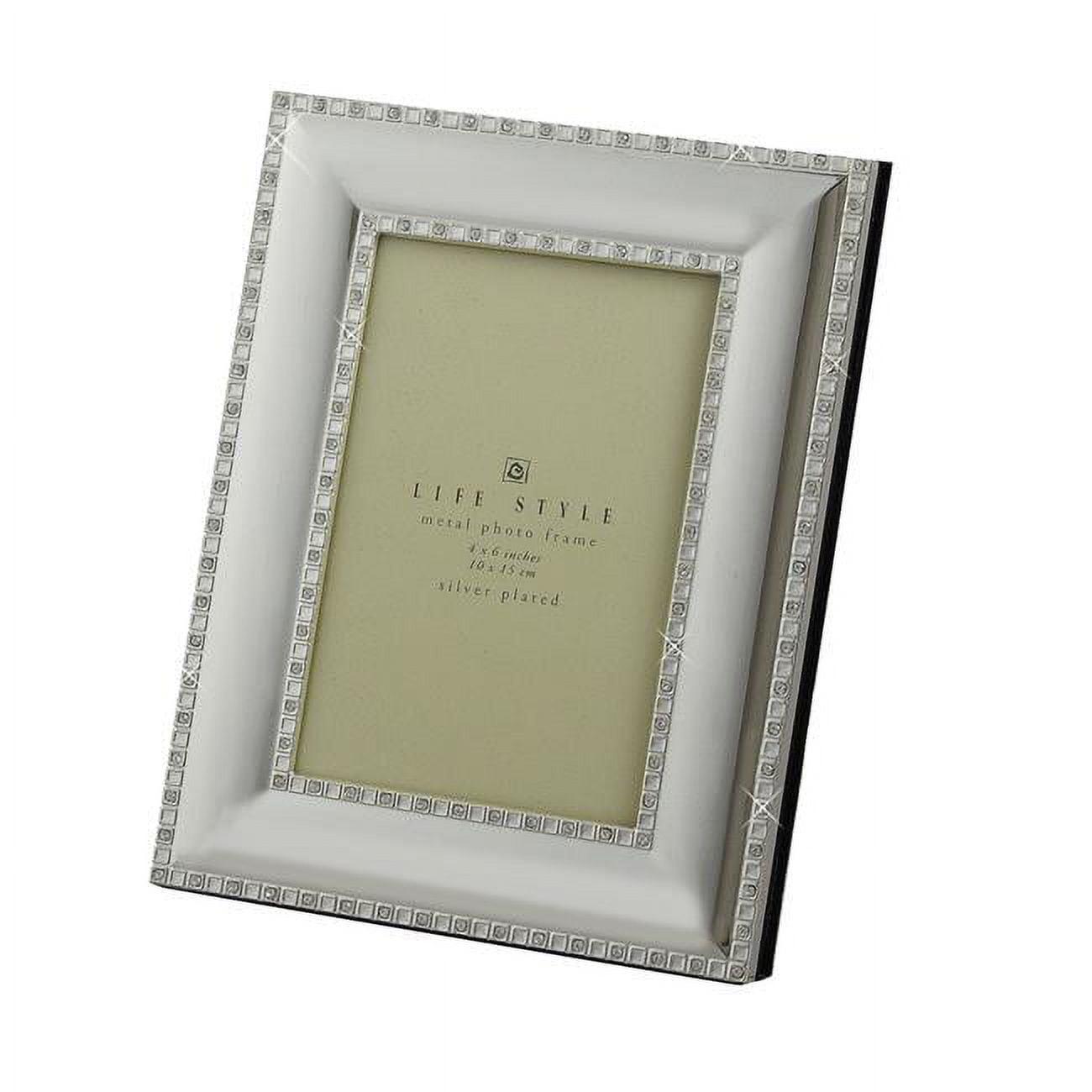 Elegant Silver Crystal Tabletop & Wall Photo Frame