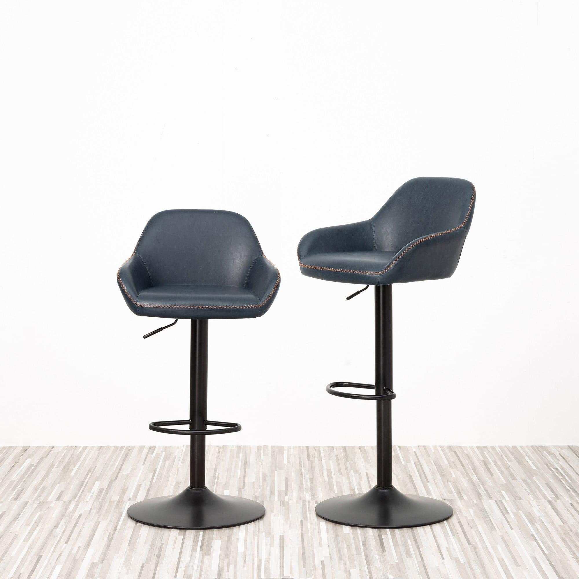 Mistana™ Thibodeaux Swivel Adjustable Height Bar Stool (Set of 2)