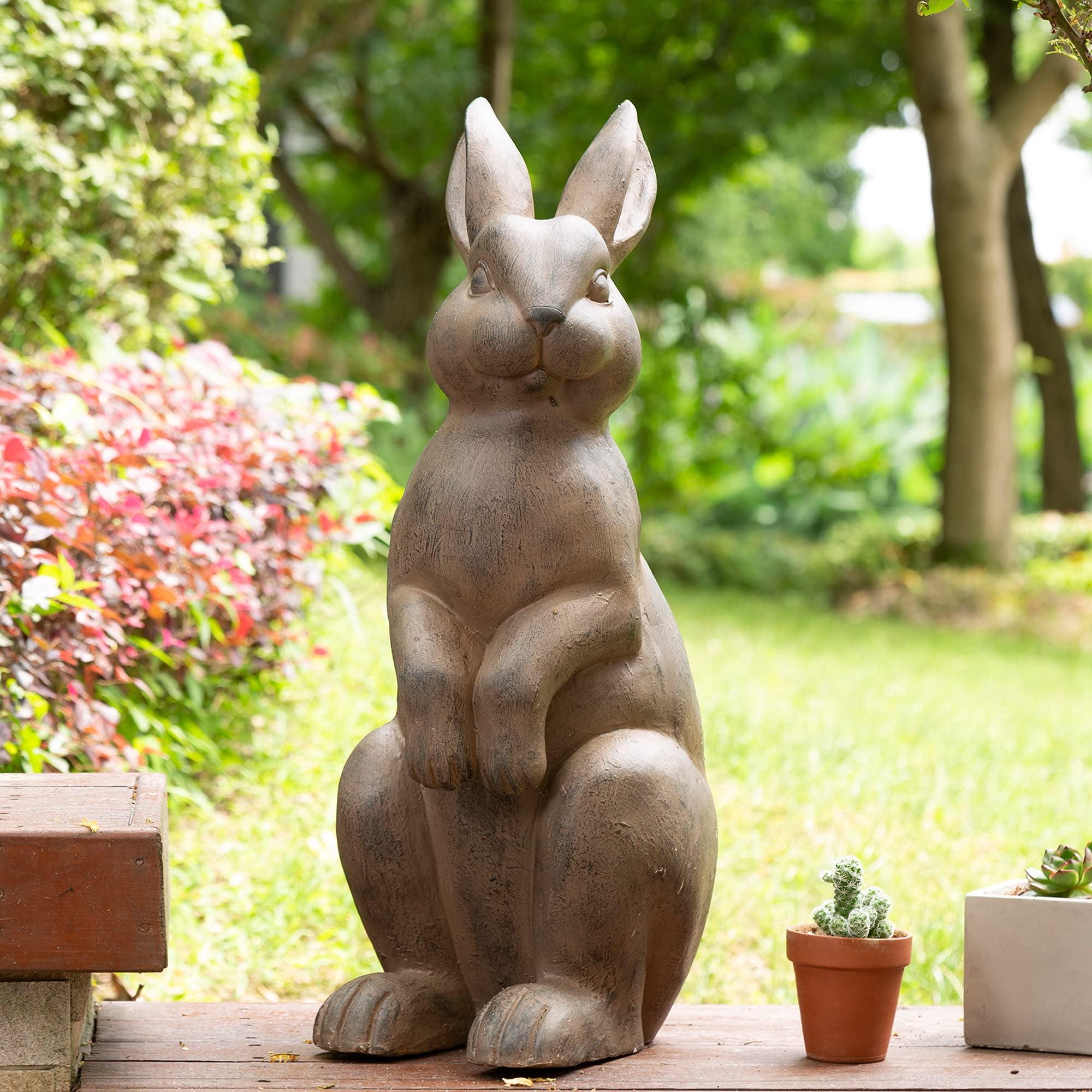 Trinx Zachary MGO Standing Rabbit Garden Statue