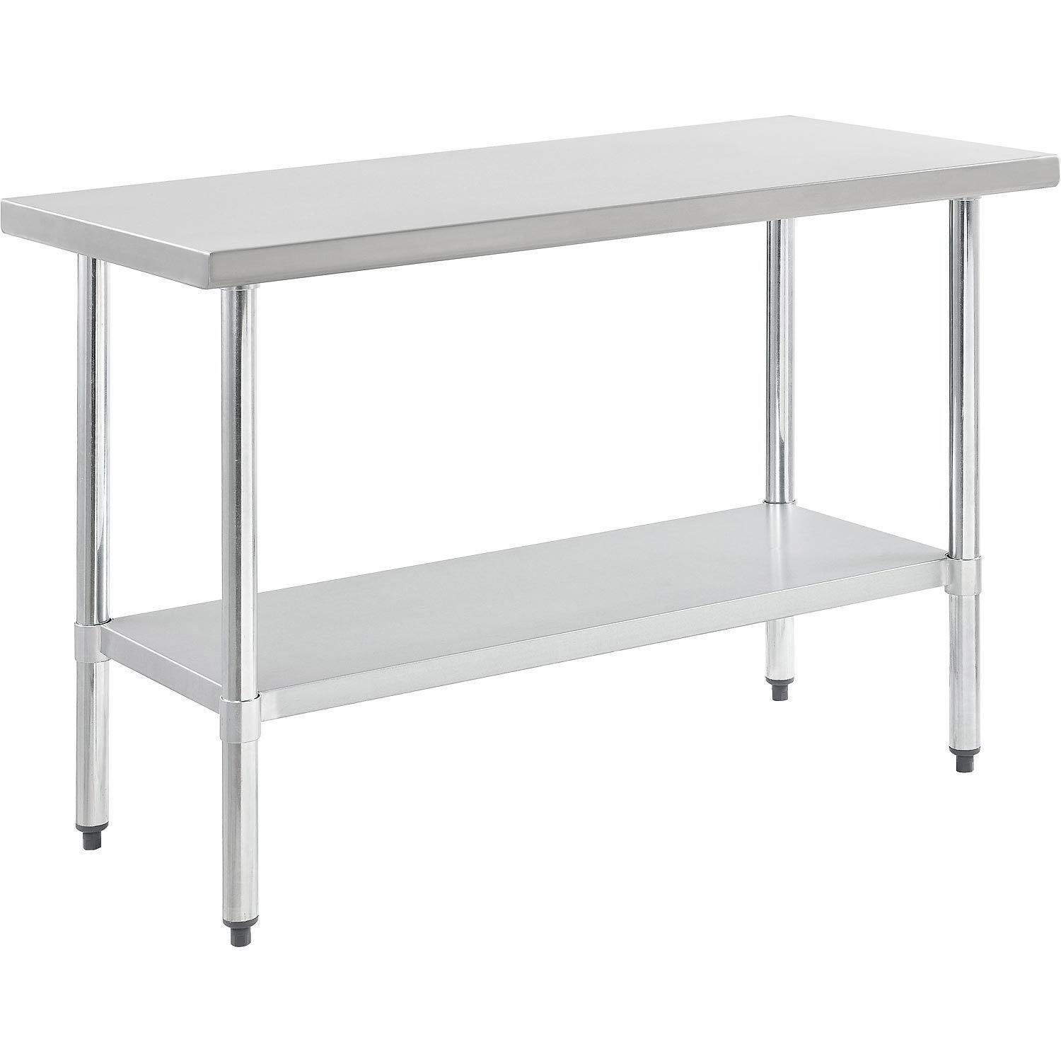 48" Stainless Steel Workbench with Adjustable Undershelf