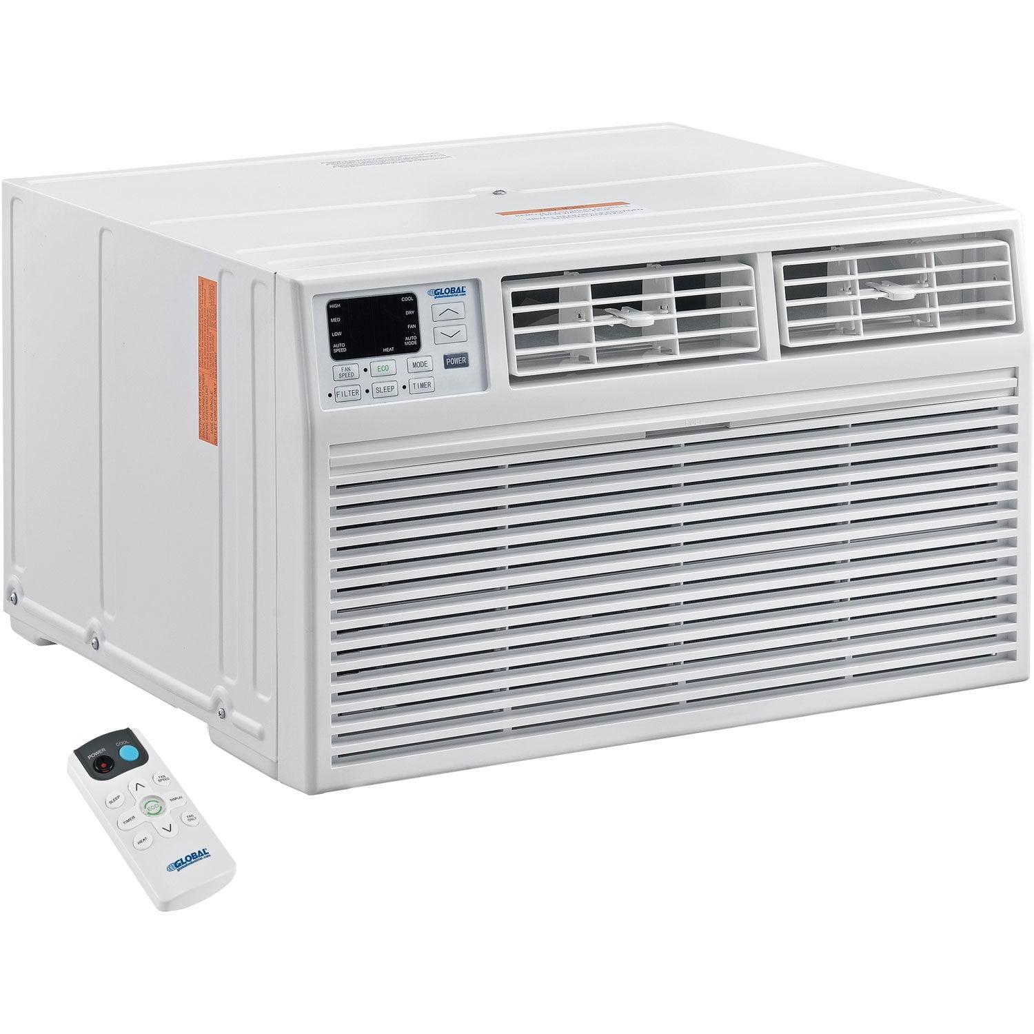 Global Industrial 292860 Wall Air Conditioner with Heat - 1230W - 230V - 12000 BTU