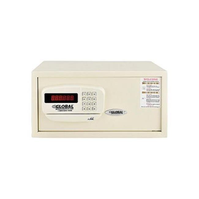 Global Industrial Personal Hotel Safe Electronic Lock with Card Slot Keyed Alike, White - 18 x 15 x 9 in.