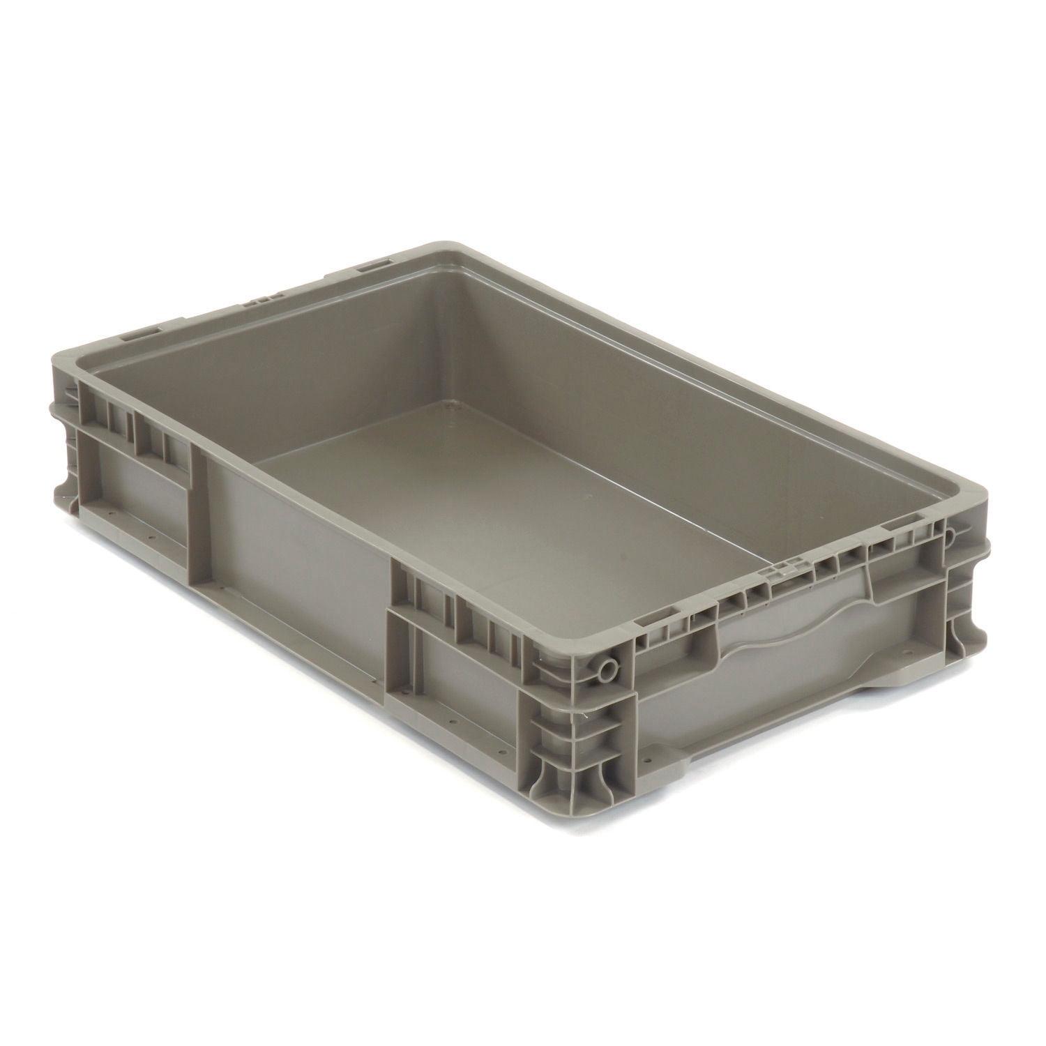 Quantum Storage Systems Stacker Straight Wall Container, 24"L X 15"W X 5"H, Up To 175 Lbs.