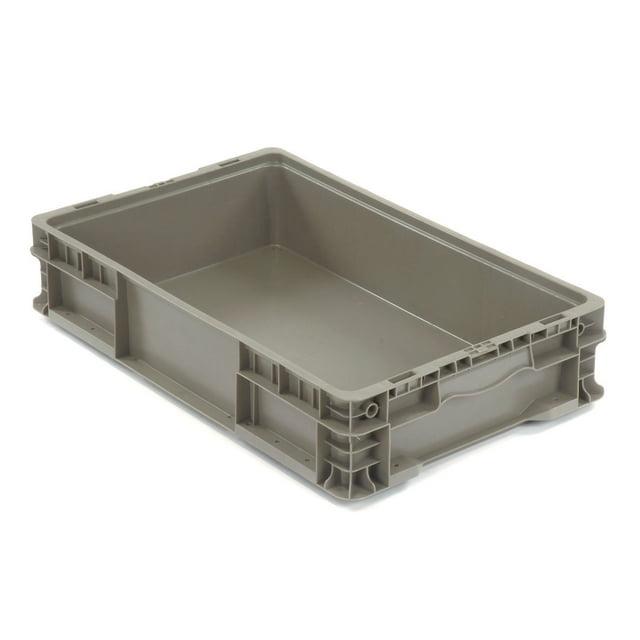 Quantum Storage Systems Stacker Straight Wall Container, 24"L X 15"W X 5"H, Up To 175 Lbs.