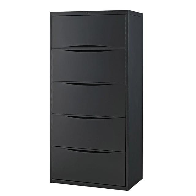 Interion 30'' Wide 5 -Drawer Steel File Cabinet