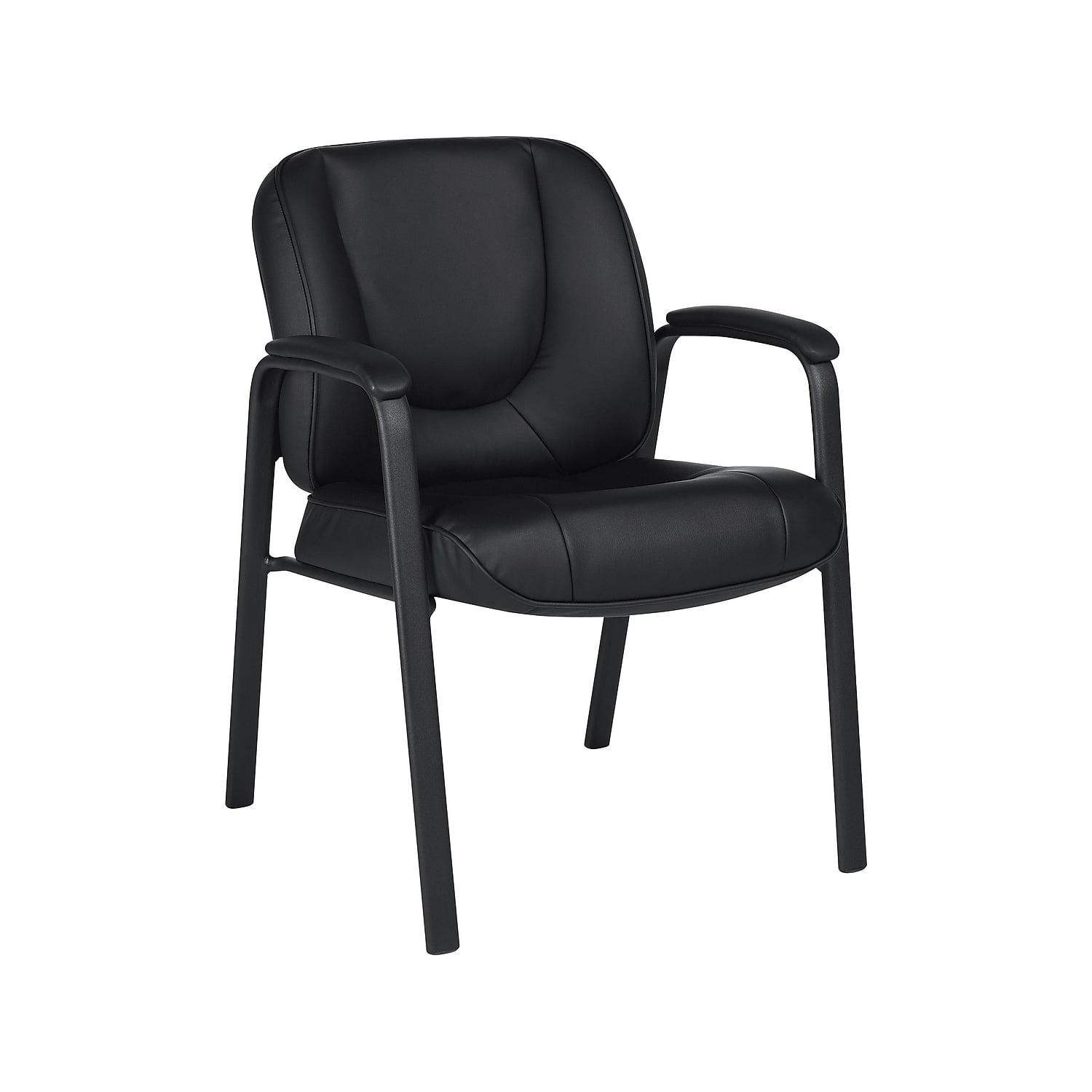 Global Offices To Go Faux Leather Guest Chair Black (OTG3915B)