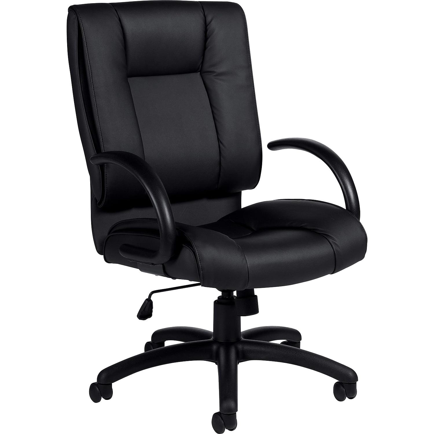 Lucia Black Bonded Leather High-Back Executive Swivel Chair