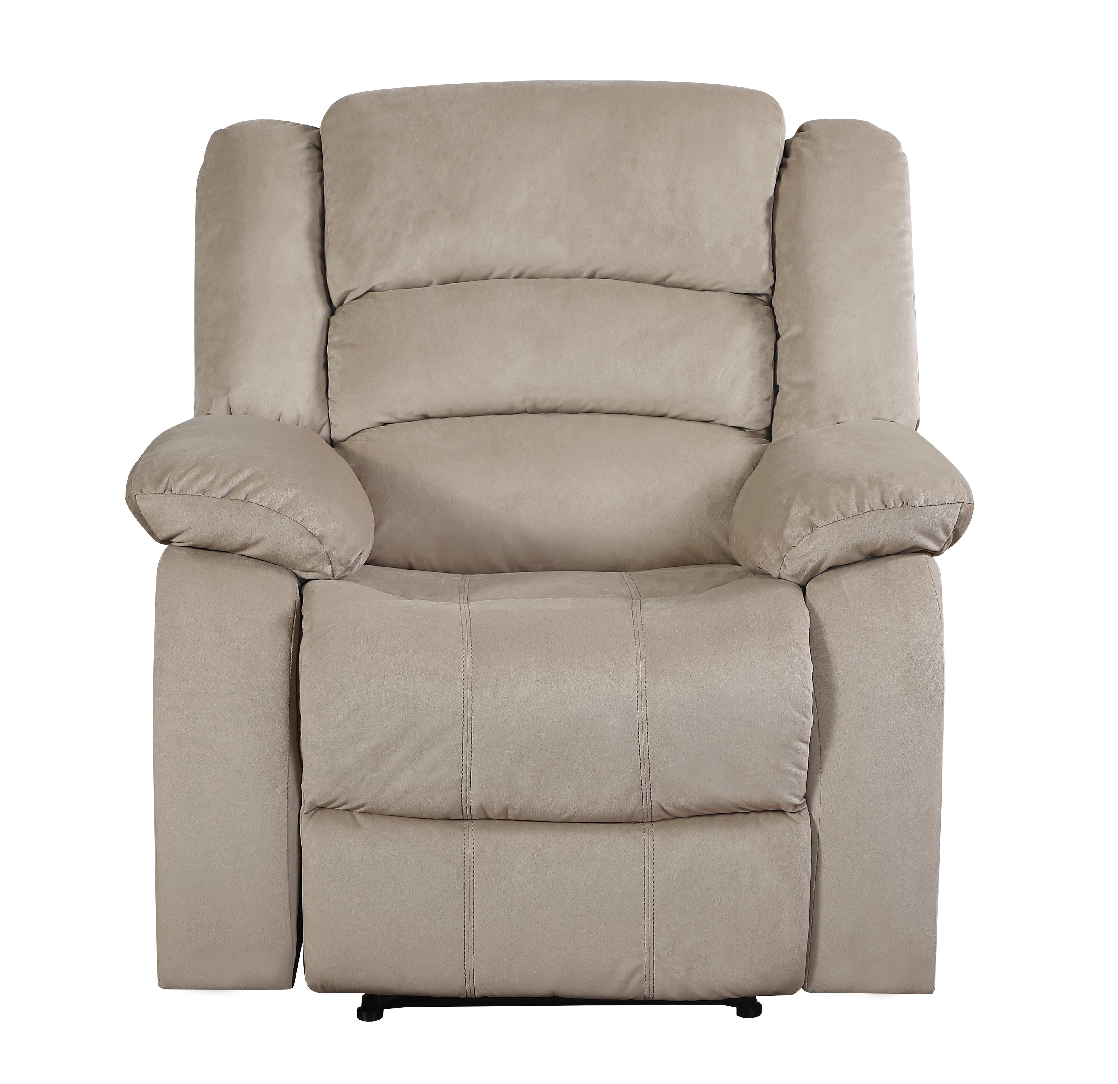 Serene Comfort 35" Beige Microfiber Recliner Chair