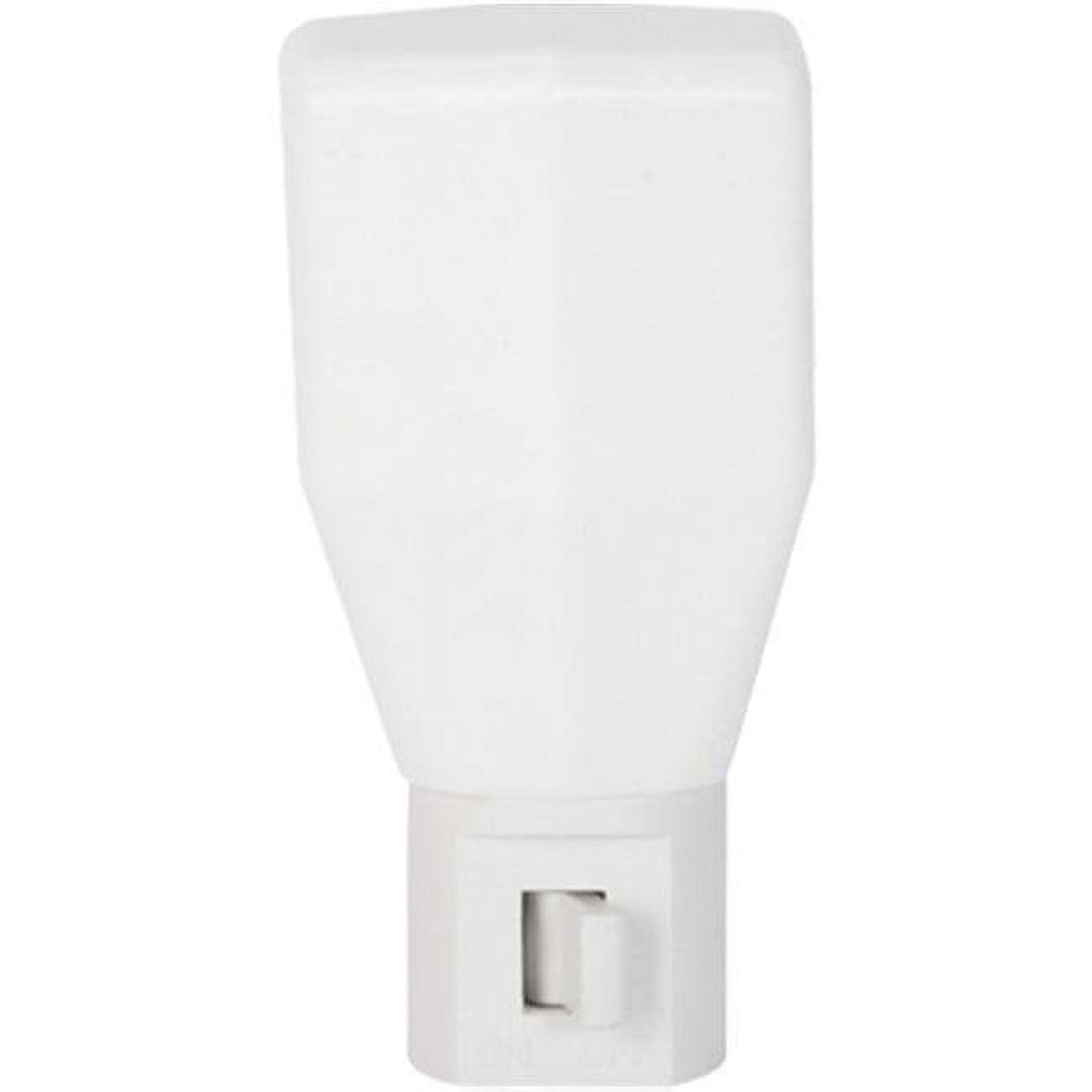 Compact White Incandescent Night Light for Kids