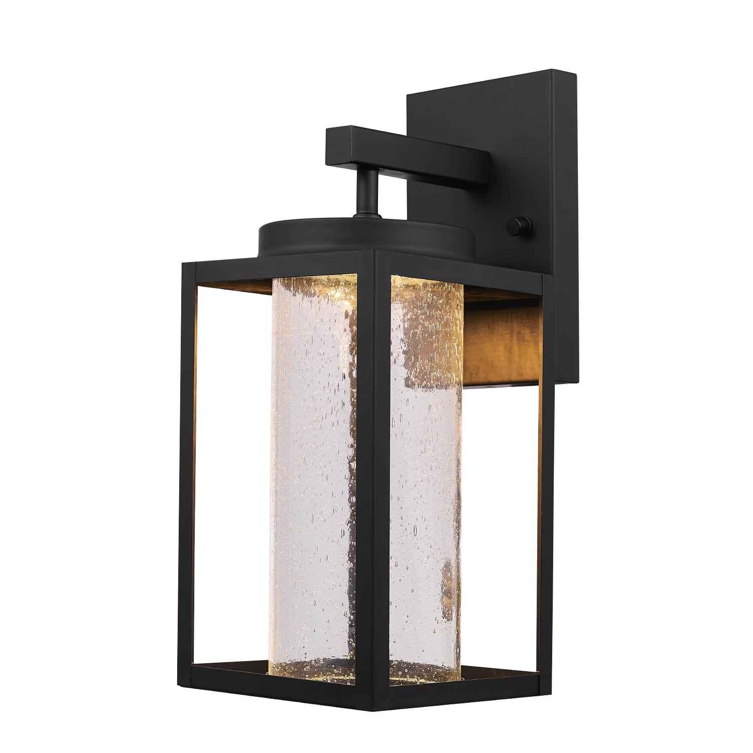 Black Matte Metal Cylinder LED Wall Sconce