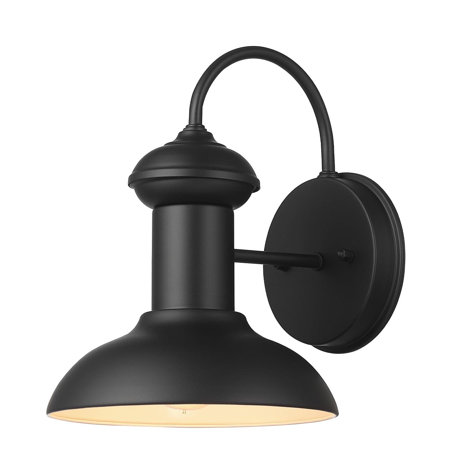 Martes 10'' Matte Black Vintage Industrial Wall Sconce