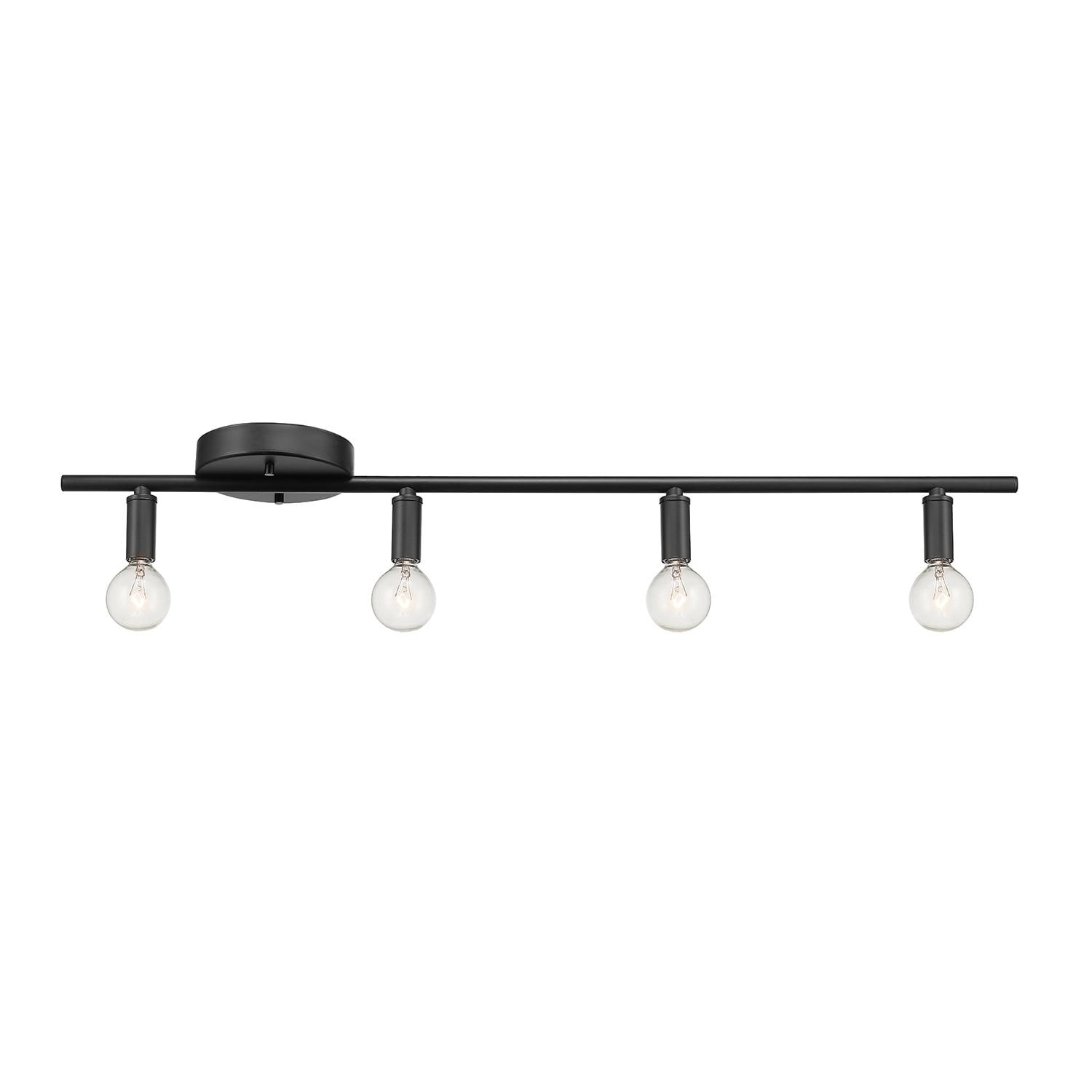 Monroe Matte Black 4-Light Slim Track Lighting Kit