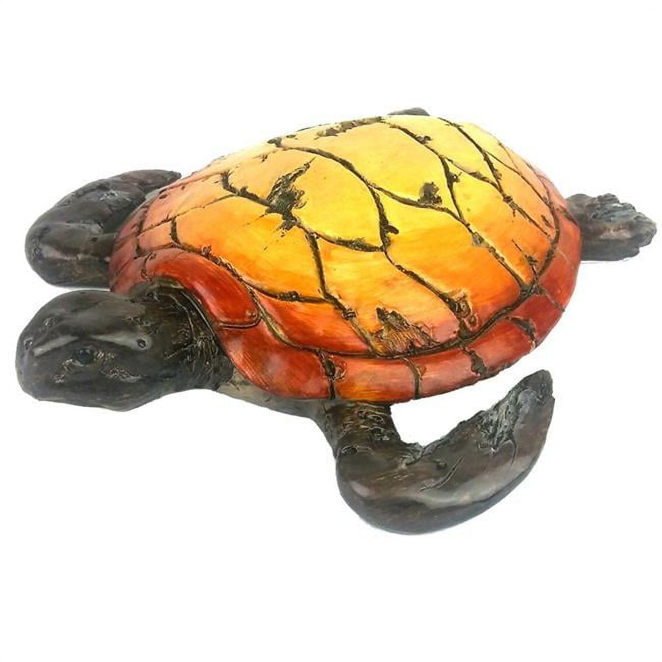 Globe Imports  11 in. Driftwood Sea Turtle Figurine