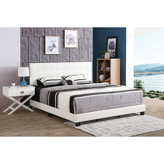 Eaton Vegan Leather Platform Bed