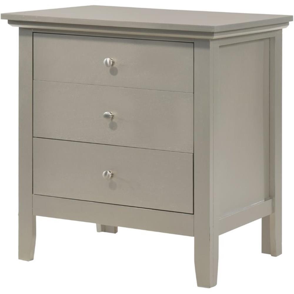 Hammond 3 - Drawer Nightstand Bed Side Table Wood Nightstand Small Bedside Table And Dresser