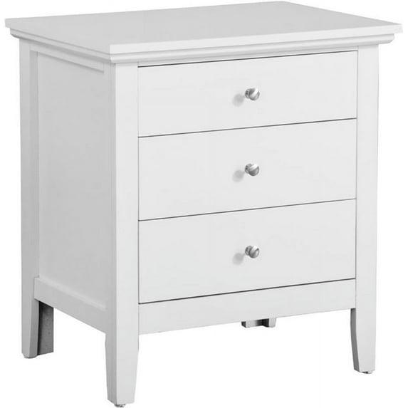 Hammond 3 - Drawer Nightstand Bed Side Table Wood Nightstand Small Bedside Table And Dresser