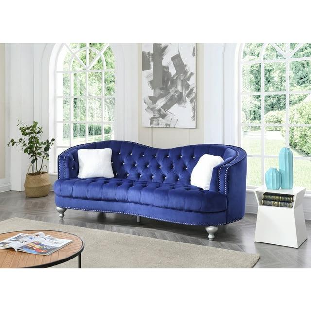 Wellington 90'' Velvet Sofa