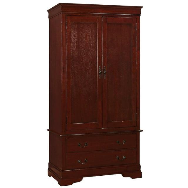 Glory Furniture Louis Phillipe G3100-A Armoire , Cherry