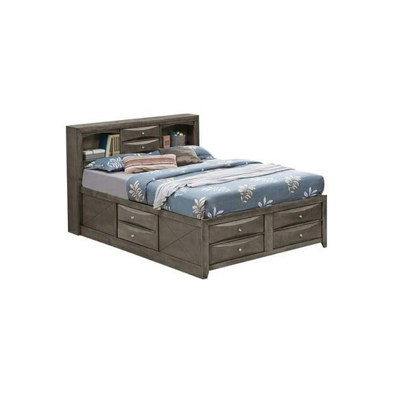 Glory Furniture Marilla G1505G-KSB3 King Storage Bed , Gray