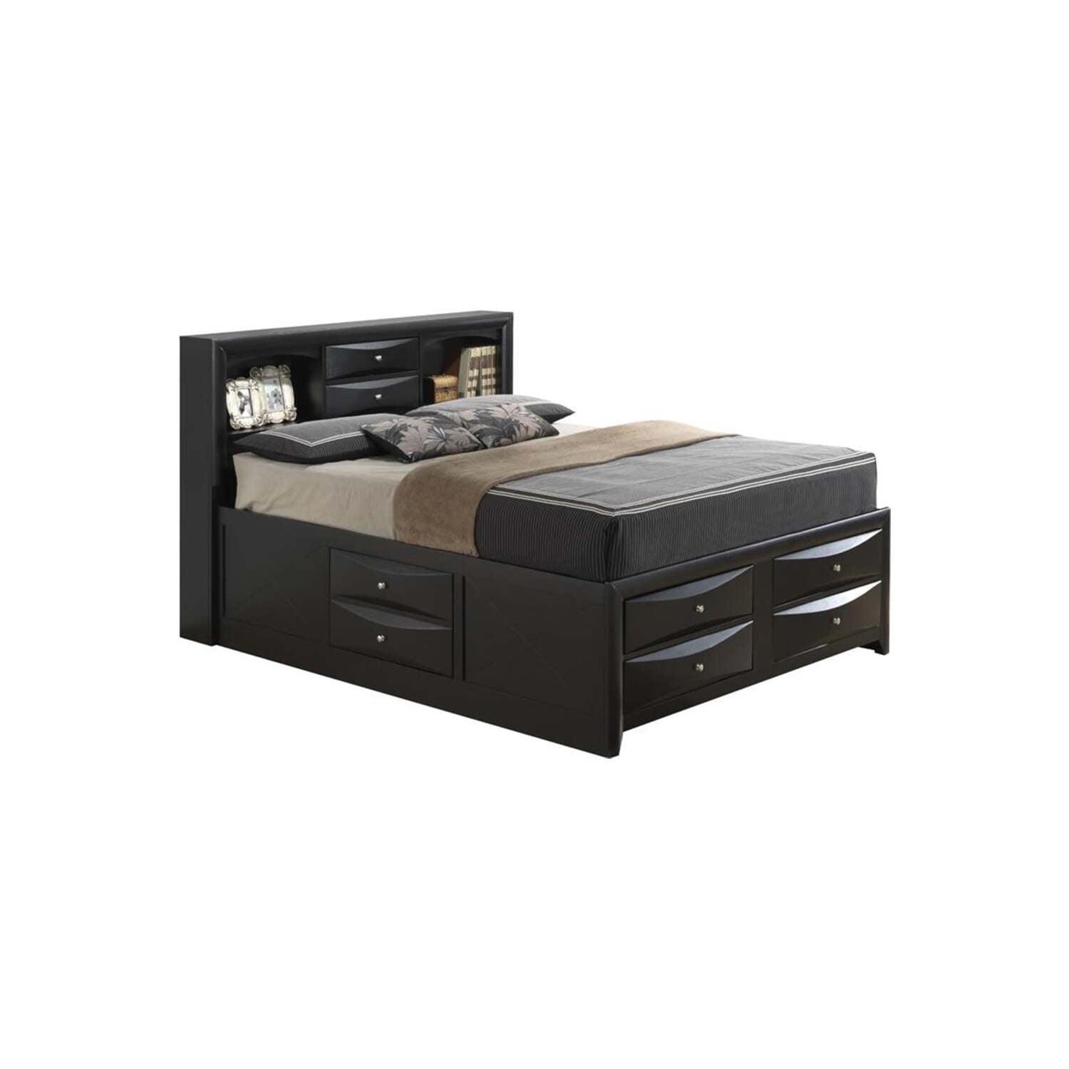 Glory Furniture Marilla King Storage Bed in Black