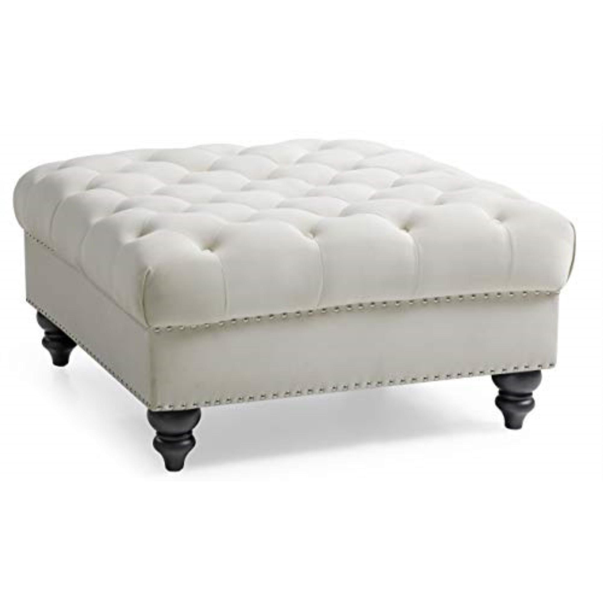 Nola Velvet Ottoman