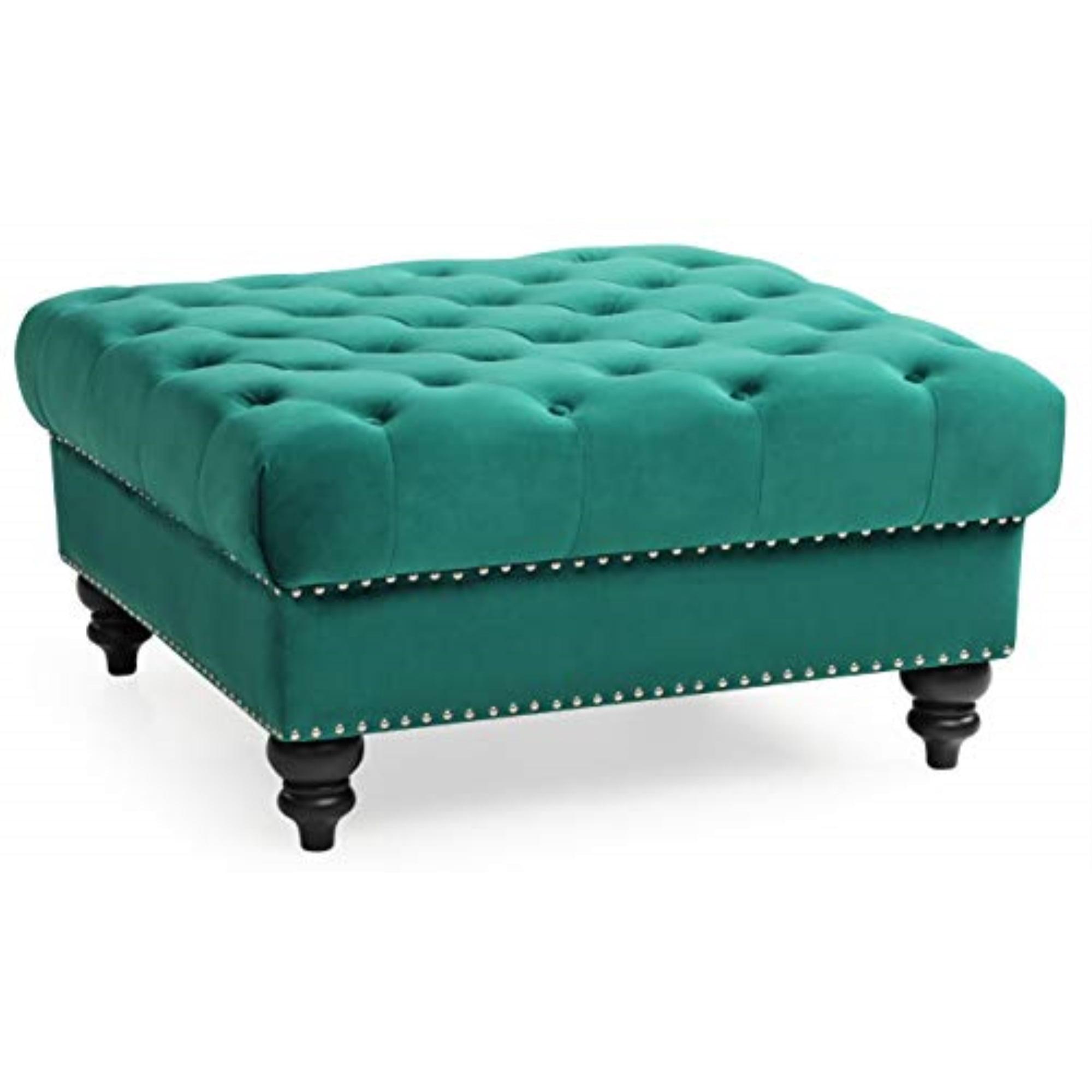 Nola Velvet Ottoman