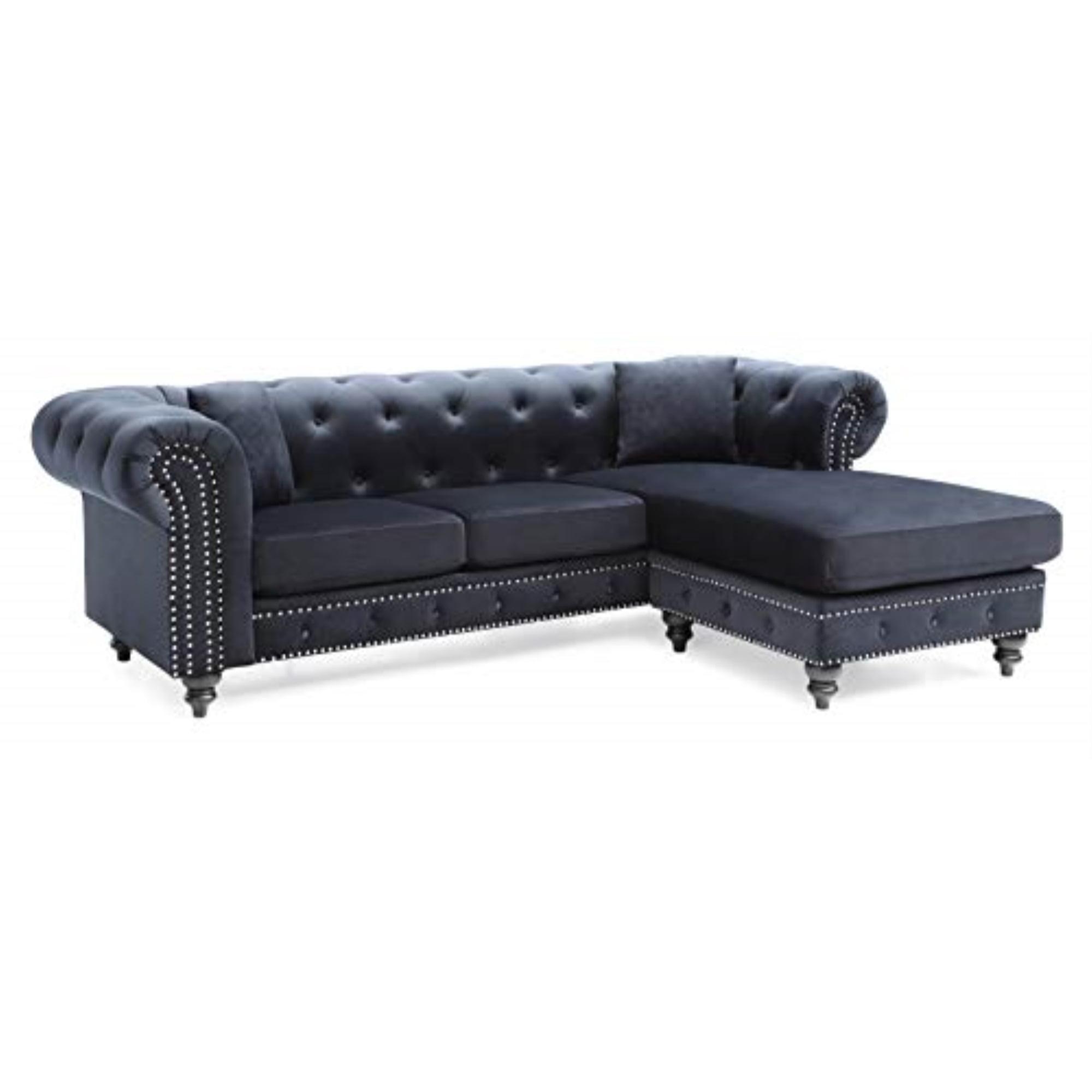 Nola Velvet Sectional