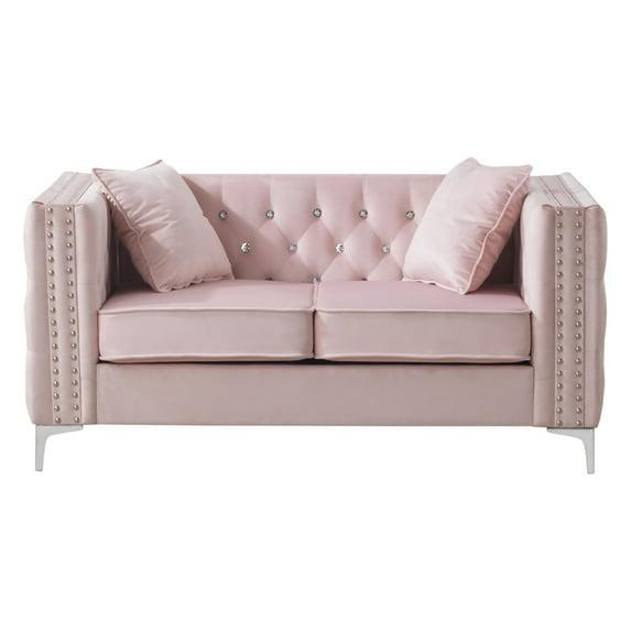 Tina 63'' Velvet Loveseat