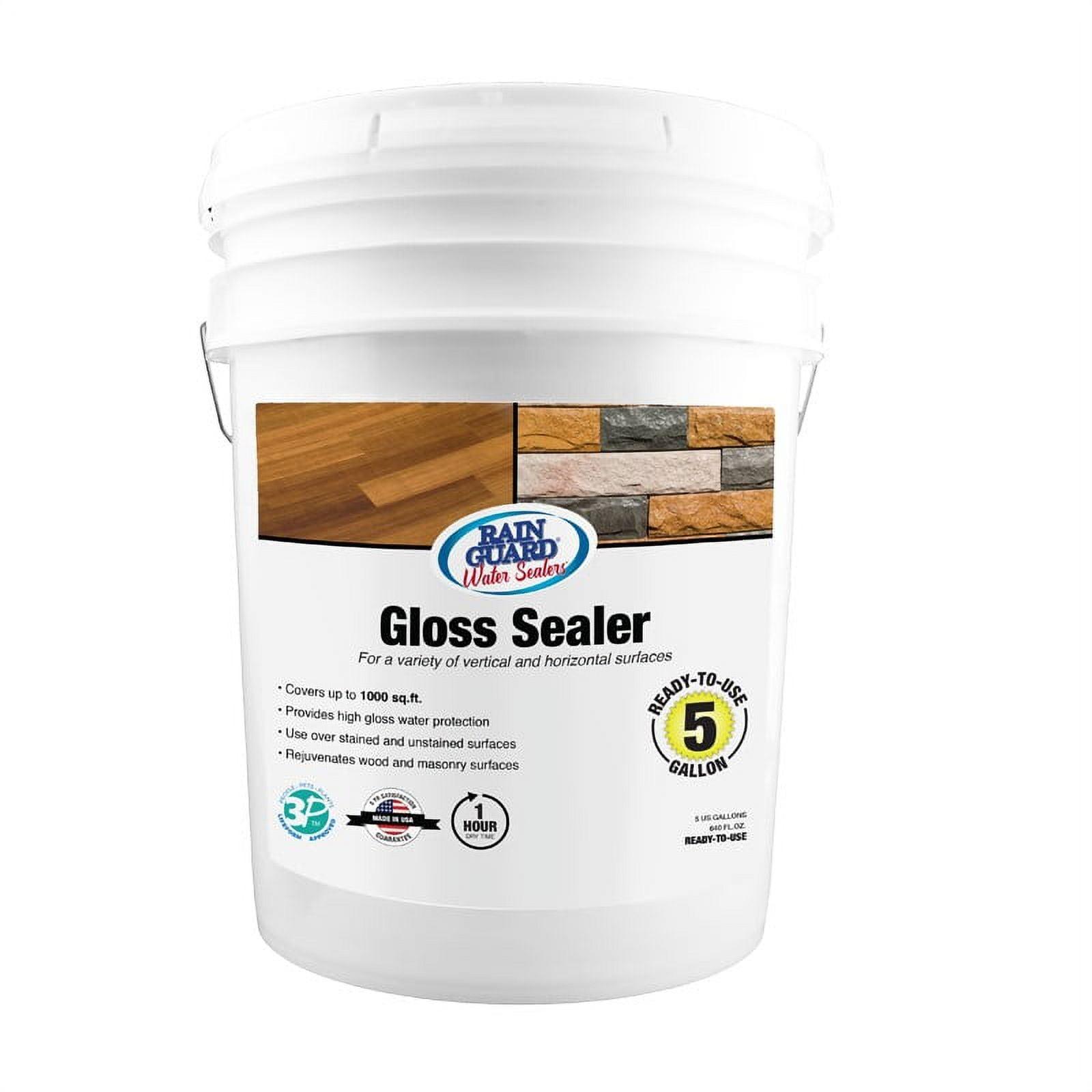 Clear Gloss Silicone Masonry Sealer 5 Gallon