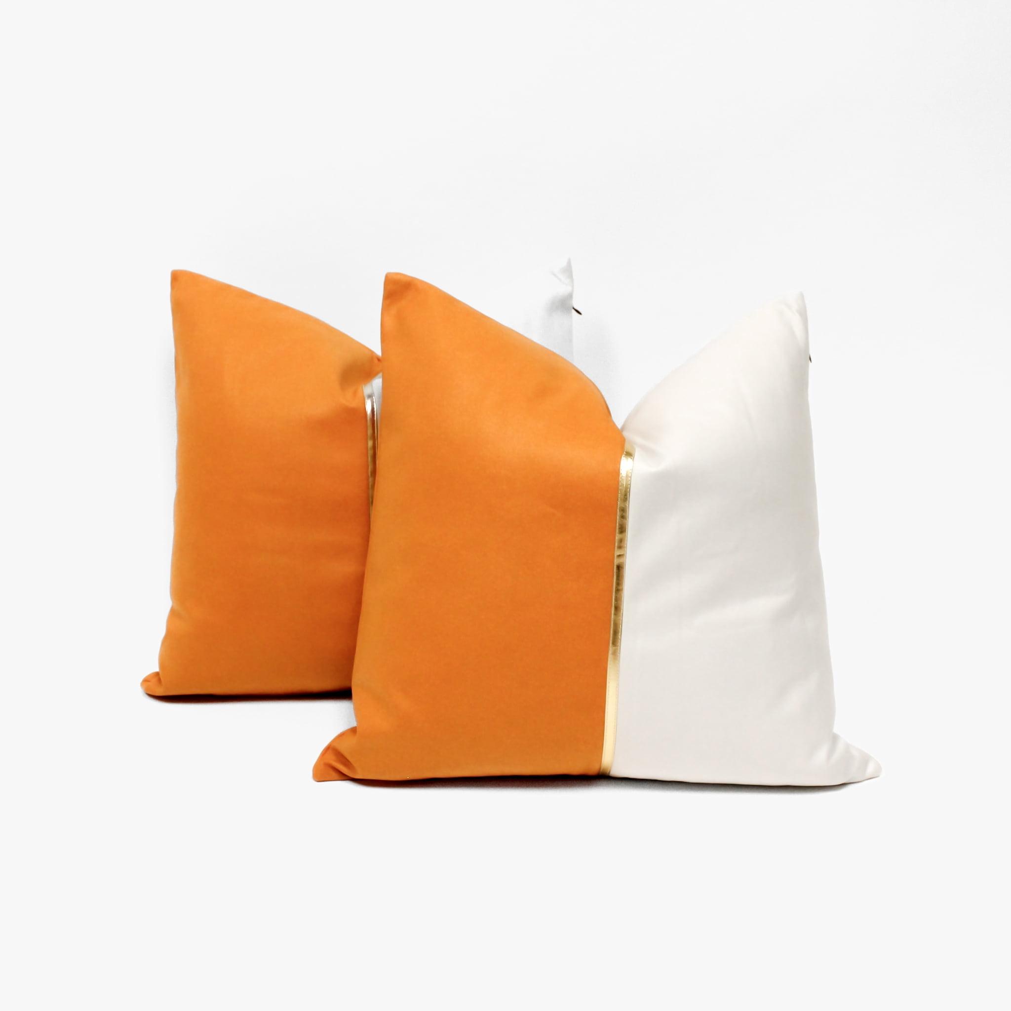 Faux Leather Pillow Cover