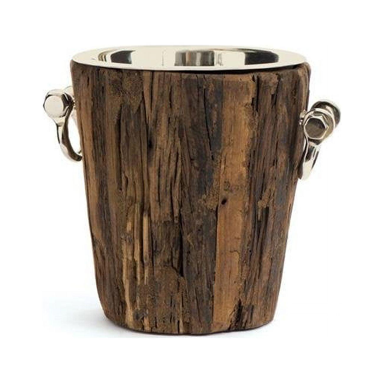 Go Home 20084 12 x 10 in. Dia. Byram Ice Bucket, Polished & Natural
