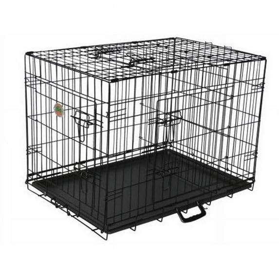 Go Pet Club Metal Collapsible Pet Crate with 3 Doors