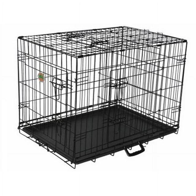 Go Pet Club Metal Collapsible Pet Crate with 3 Doors