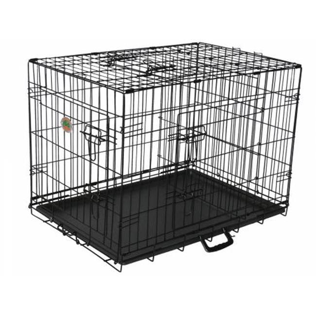 Extra Large Black Metal Dog Crate with Divider