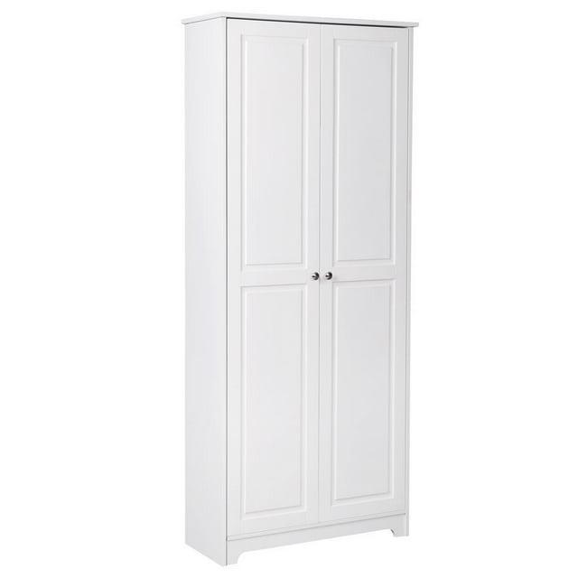 Ktaxon 2-Door Armoire with 5 shelves, Kitchen Pantry Storage Cabinet Wardrobe, 72" White