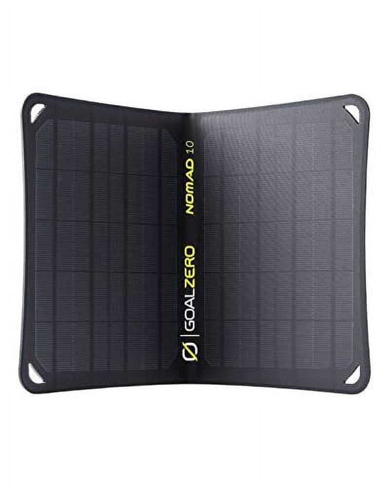 Nomad 10W Foldable Black Monocrystalline Solar Panel with USB Port