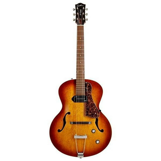 Godin 5th Avenue Kingpin Archtop Hollowbody Electric Guitar With P-90 Pickup Cognac Burst
