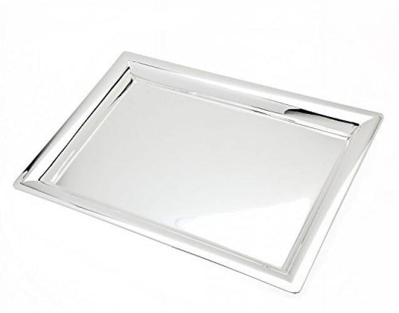 Classic Chrome Plated Rectangular Stainless Steel Tray