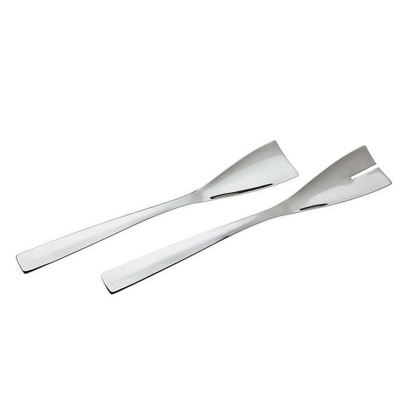 Elegant Modern 2 Piece Stainless Steel Salad Servers Set